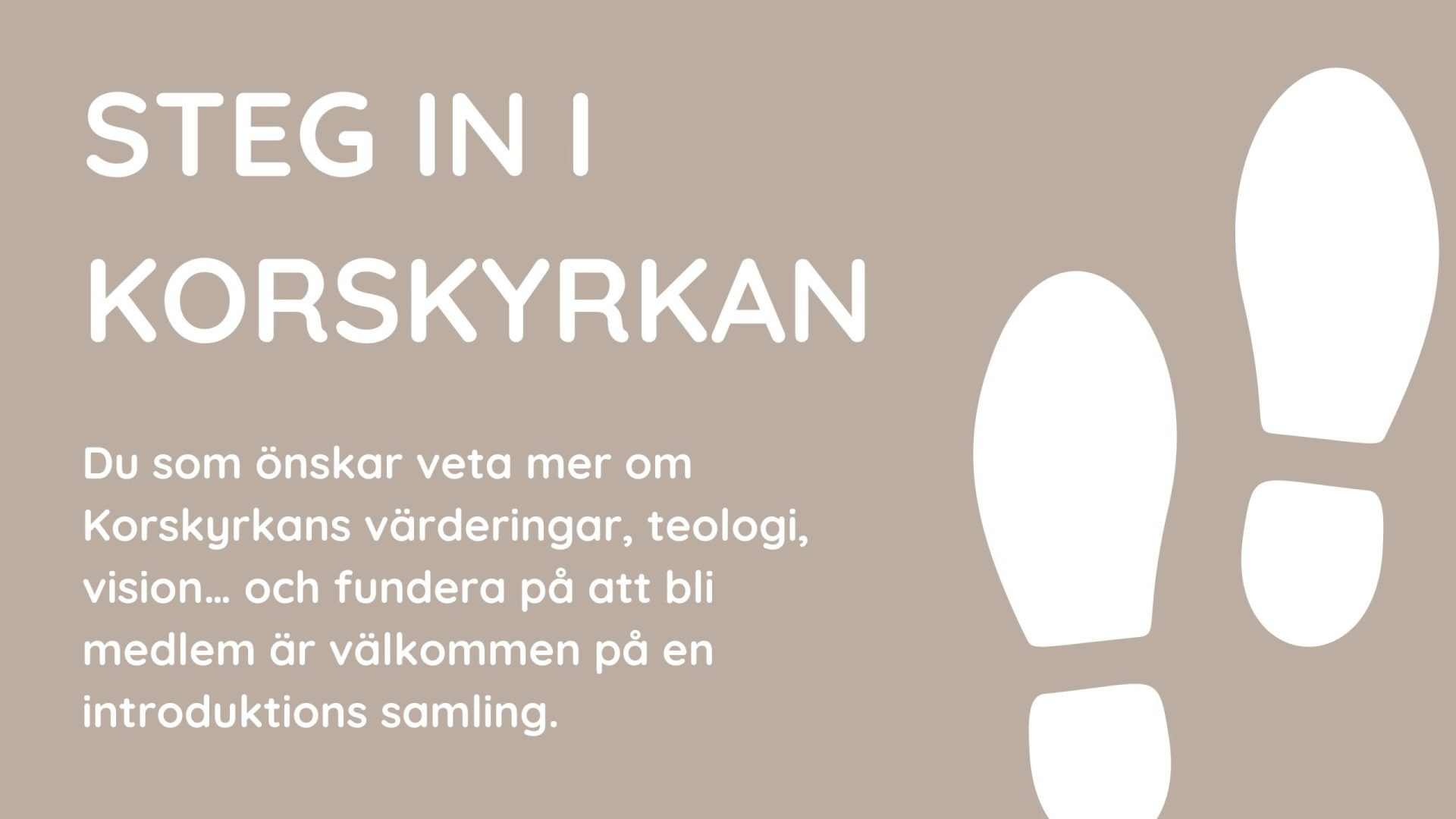 Steg in i Korskyrkan