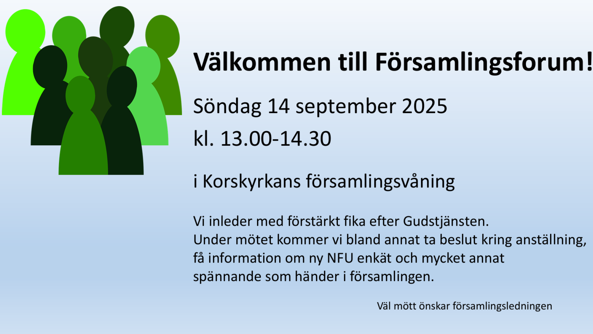Församlingsforum 14 september 2025